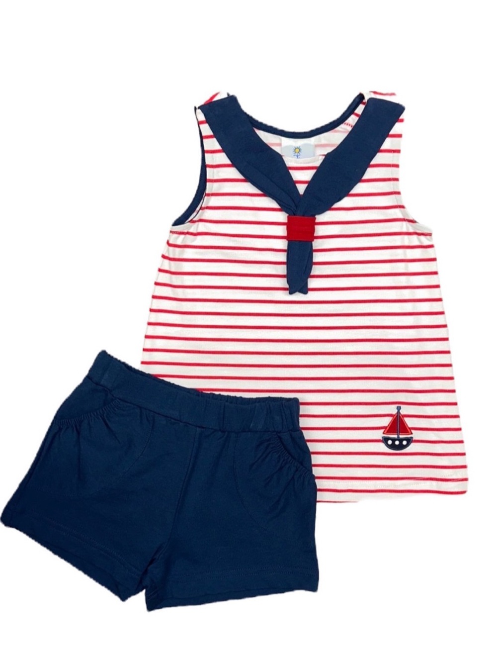Florence Eiseman Stripe Sailor Tunic Top girls size 6